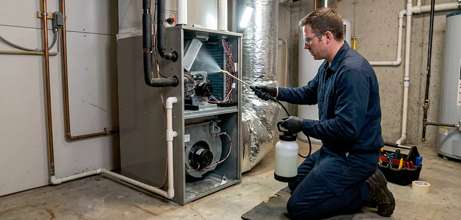 Air Handler Antimicrobial Treatment in Lubbock