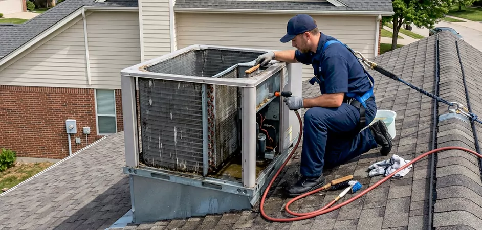 Rooftop Unit Cleaning in Lubbock