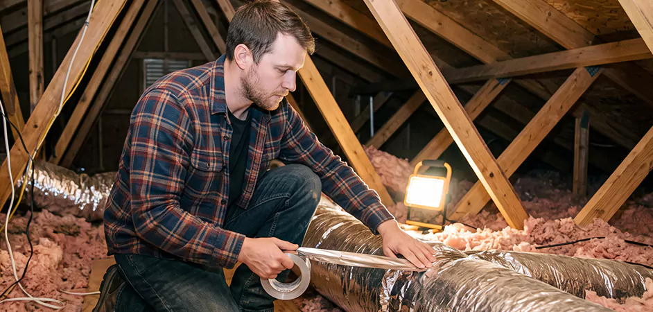 Attic Duct Sealing and Insulation in Lubbock