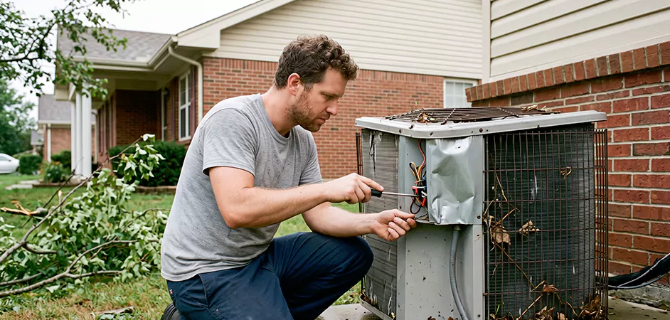 Storm Damage HVAC Restoration in Lubbock