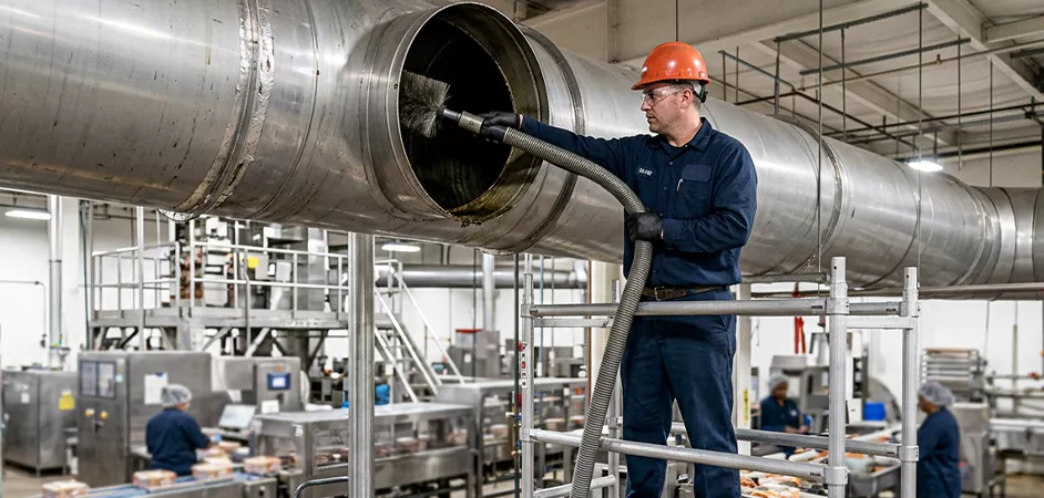 Food Processing Facility Duct Cleaning in Lubbock