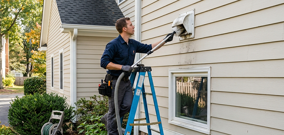 Exterior Vent Cap Cleaning in Lubbock